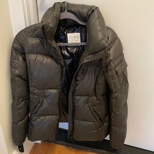 S13 sam olive green puffer jacket